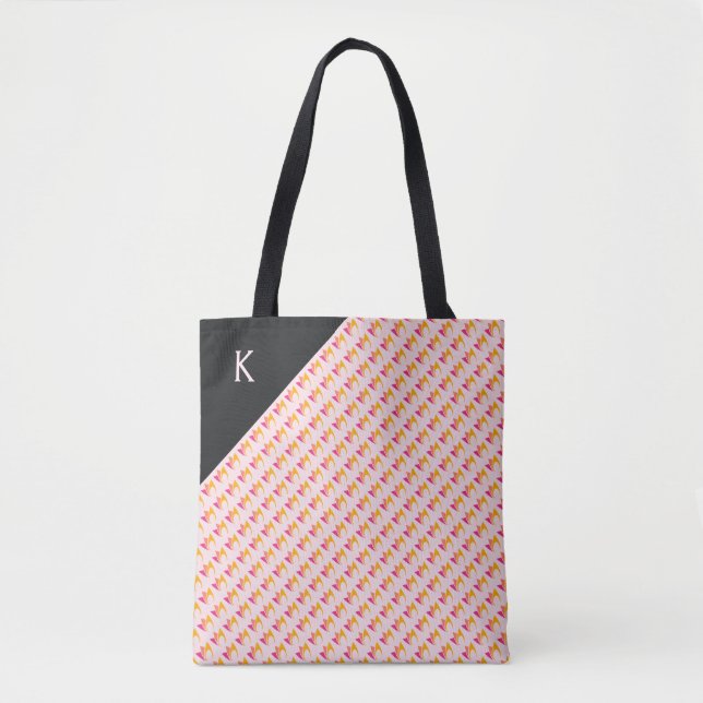 Flammenfeuer (orange bis rosa) tasche (Vorderseite)