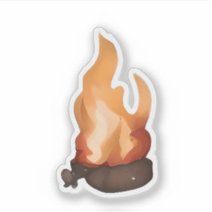 Flammenfeuerwärme Aufkleber