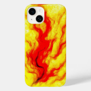 Flammenfluss - Abstraktes Feuer Inspiriert Case-Mate iPhone 14 Hülle