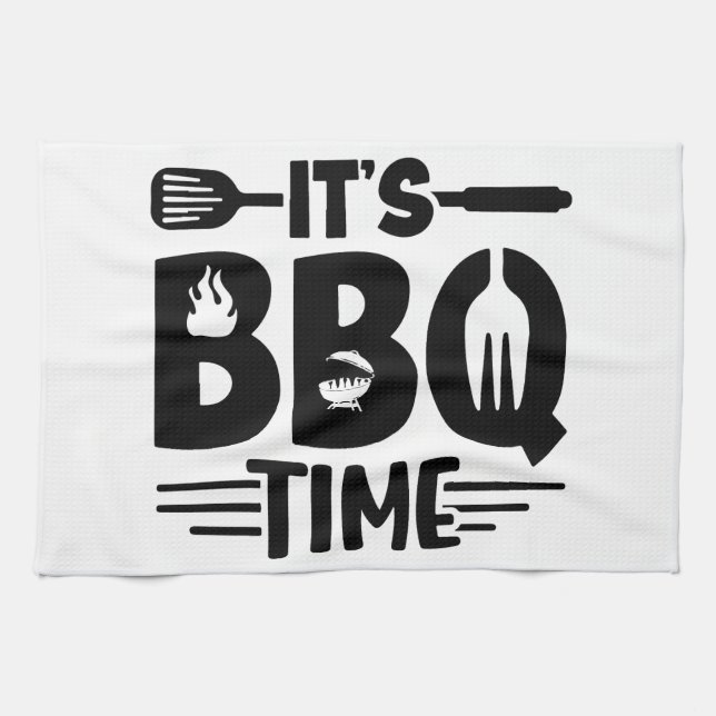 Flammengegrillte Freude Geschirrtuch (Horizontal)