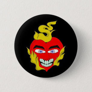 Flammenherz Button