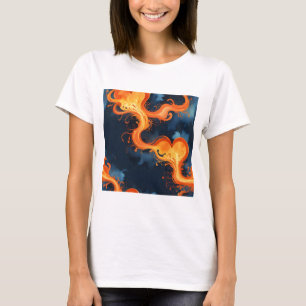 Flammenherz Feuer & Himmel T-Shirt