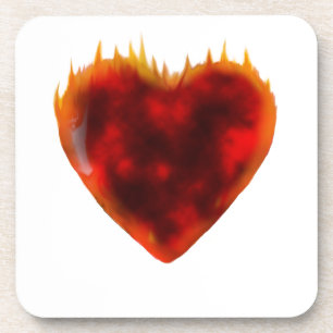 Flammenherz Untersetzer