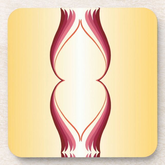 Flammenlilie Getränkeuntersetzer (Vorderseite)