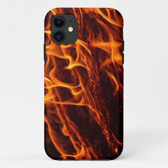 Flammenmakro in Kamin Case-Mate iPhone Hülle (Rückseite)