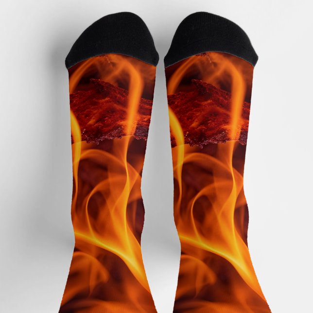 Flammenmakro Socken (Oben)