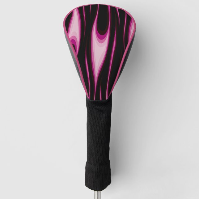 Flammenrosa Golf Head Cover Headcover (Vorderseite)