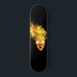 Flammenschädel Skateboard<br><div class="desc">Dieses Design kann personalisiert werden, indem Sie die Option Anpassen auswählen, um Text hinzuzufügen oder andere Änderungen vorzunehmen. Wenn dieses Produkt die Möglichkeit hat, das Design auf einen anderen Gegenstand zu übertragen, stellen Sie bitte sicher, dass das Design bei Bedarf angepasst wird. Kontaktieren Sie mich unter colorflowcreations@gmail.com , wenn Sie...</div>