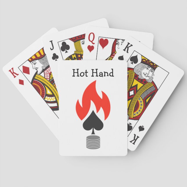 Flammenspade und Chips Spielkarten (Rückseite)