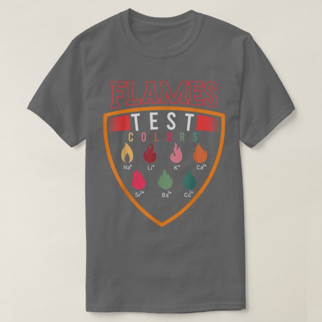 Flammentestfarben Funny Science 587 T-Shirt (Design vorne)