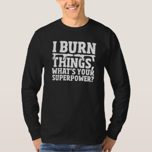 Flammenwerfende Pyrotechnik Flammenmaschine Flamme T-Shirt