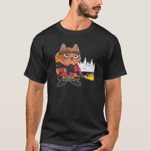 Flammenwerfer  Flamethrower Heißer Brand Kater T-Shirt