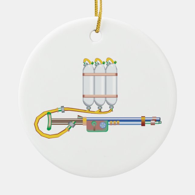Flammenwerfer Keramik Ornament (Vorne)