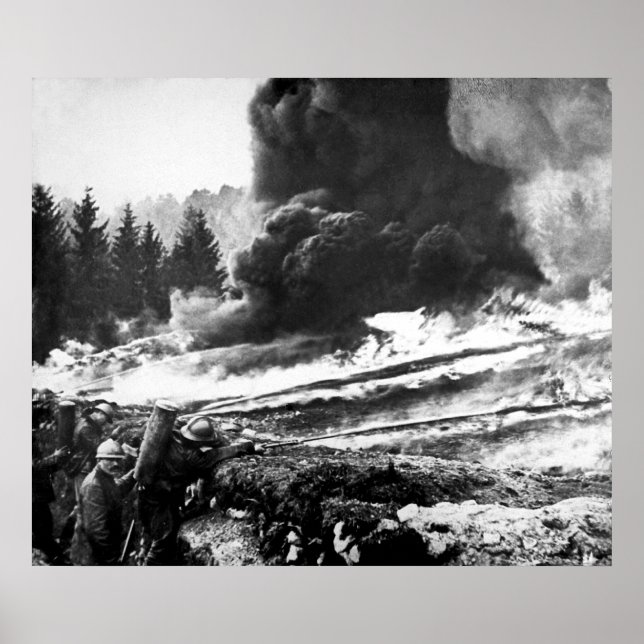 Flammenwerfer Poster (Vorne)