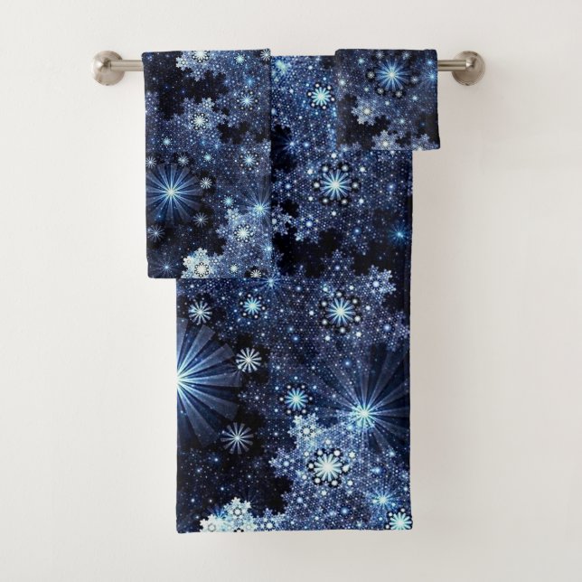 Flammes de neige bleu hivernal (En situation)