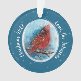 Flammes de neige cardinales de Noël en rouge ou bl