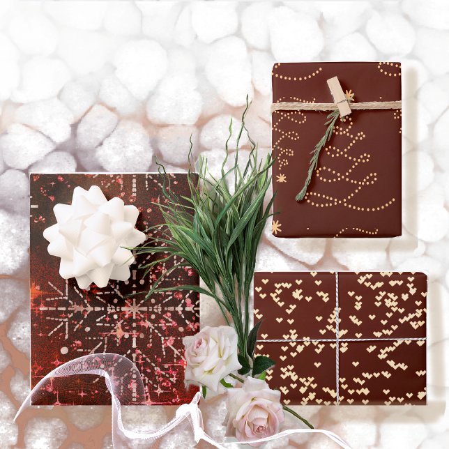 Flammes de neige, Coeurs et feuilles de papier d'e (Créateur téléchargé)