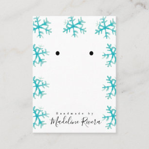 Flammes de neige de Noël Cartes d'affichage de l'o