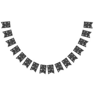 Flammes de neige de vacances drapeaux de bannière