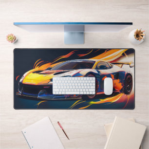 Flammes Numériques de Course de Supercar Vibrantes