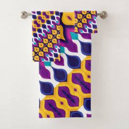 Flammwiederholung für Sunset Badhandtuch Set