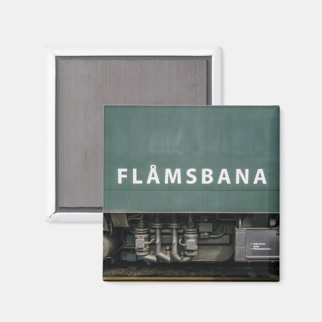 Flåmsbana Train Norwegen Magnet (Vorderseite/Rückseite)