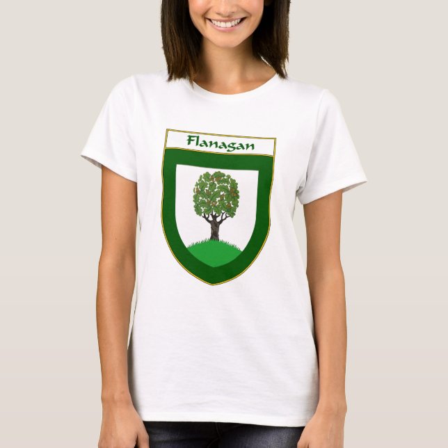 Flanagan Wappen/Familienwappen T-Shirt (Vorderseite)