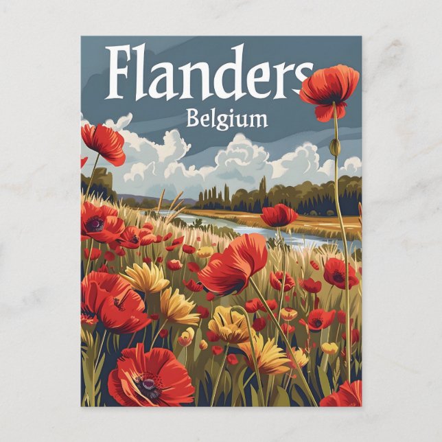 Flandern Belgien Postkarte (Vorderseite)