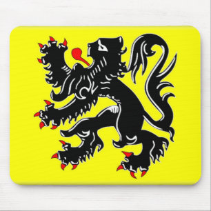 Flandern-Flagge Mousepad