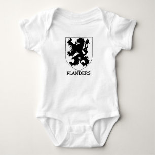 Flandern Löwe Grafikdesign Kunst Baby Strampler