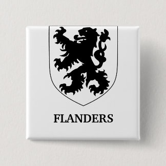Flandern Löwe Grafikdesign Kunst Button