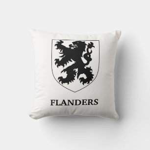 Flandern-Löwe Grafikdesign Kunst Kissen