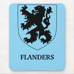 Flandern-Löwe Grafikdesign Kunst Mousepad