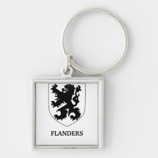 Flandern Löwe Grafikdesign Kunst Schlüsselanhänger