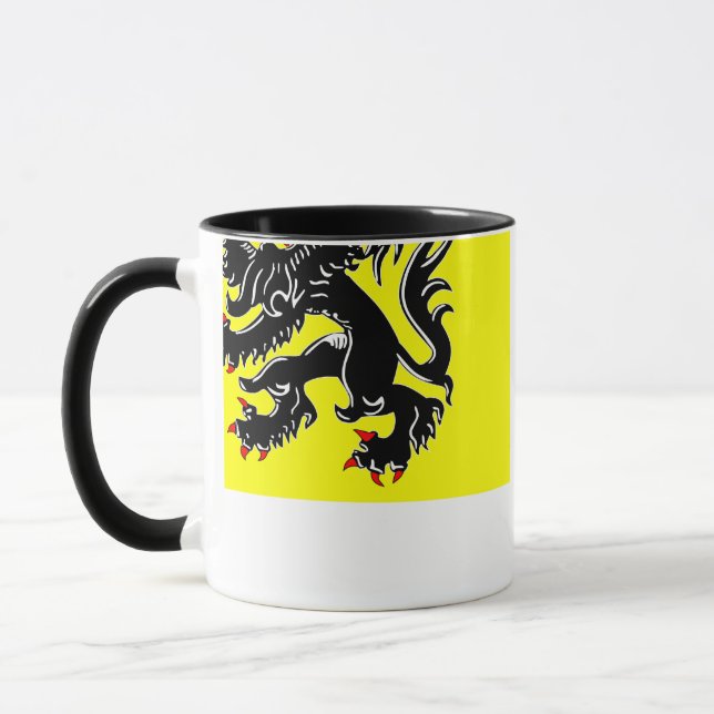 Flandern-Regions-Flagge Tasse (Links)