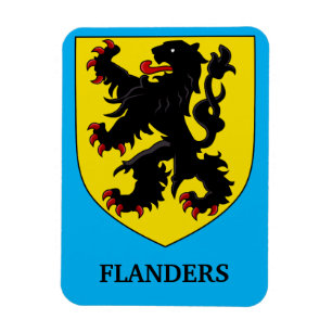 Flandern Wappen Heraldischer Löwe Magnet