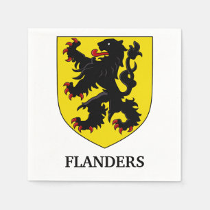 Flandern Wappen Heraldischer Löwe Serviette