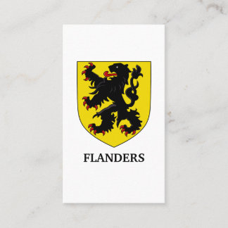 Flandern Wappen Heraldischer Löwe Visitenkarte