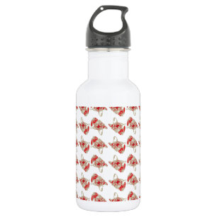 Flanel farbiges Bulldogmuster Trinkflasche