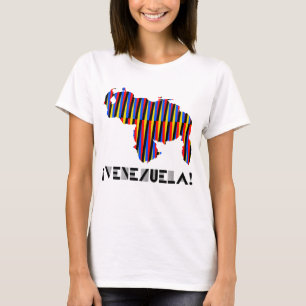 FLANELL VENEZUELA LANDKARTE KREUZ ZEHN T-Shirt