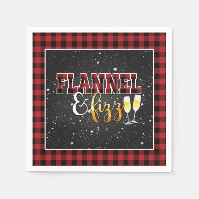 Flannel and Fizz Paper Napkin - Rot - Fizz Serviette (Vorderseite)