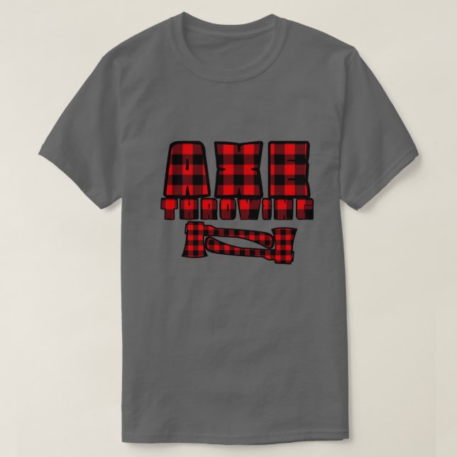 Flannel Ax Throwing T-Shirt (Design vorne)