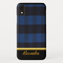Flannel Buffalo Kariert Blue Lumberjack Textur