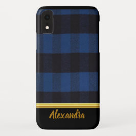 Flannel Buffalo Kariert Blue Lumberjack Textur Case-Mate iPhone Hülle