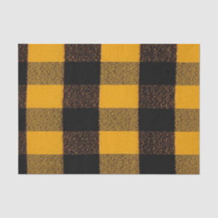 Flannel Buffalo Kariert Gelbe Lumberjack-Textur Seidenpapier