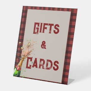 Flannel & fizz Wintergeschenke & Brautpartys Sockelschild