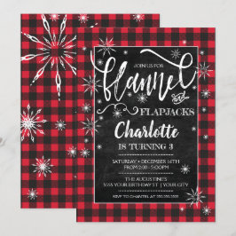 Flannel & Flapjacks Einladung zum Geburtstag