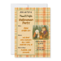 Flannel & Frights Halloween-Party Einladung