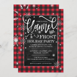 Flannel & Frost Feiertag Einladung
