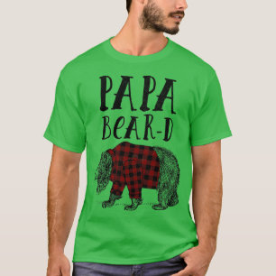 Flannel Papa Bear Beard 1 T-Shirt